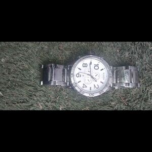 Nixon Silver and White Men's Watch